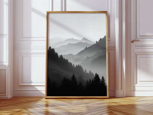 Veil of Mountains in Mist