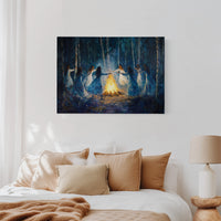 Moonlit Dance Around Sacred Flames