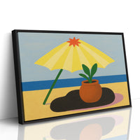 Sunshade and Terracotta by the Sea