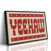 Yeehaw Western Print in Bold Red