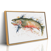 Trout, Watercolor Splash