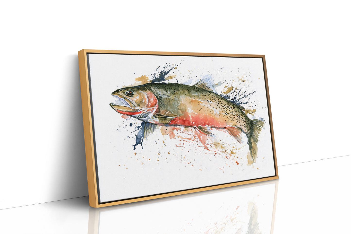 Trout, Watercolor Splash