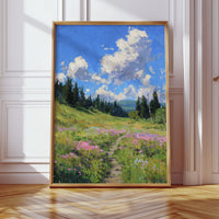Pathway Through Blooming Meadows