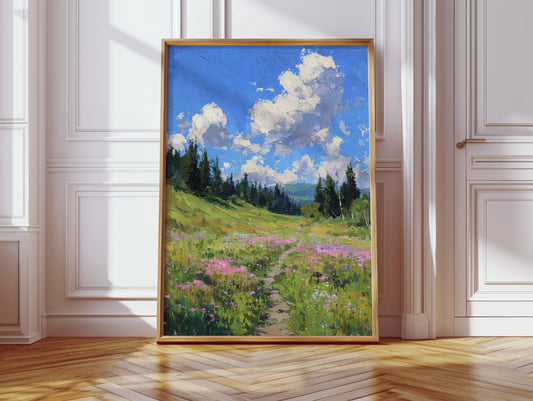 Pathway Through Blooming Meadows