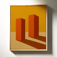 Monoliths Cast Long Desert Shadows