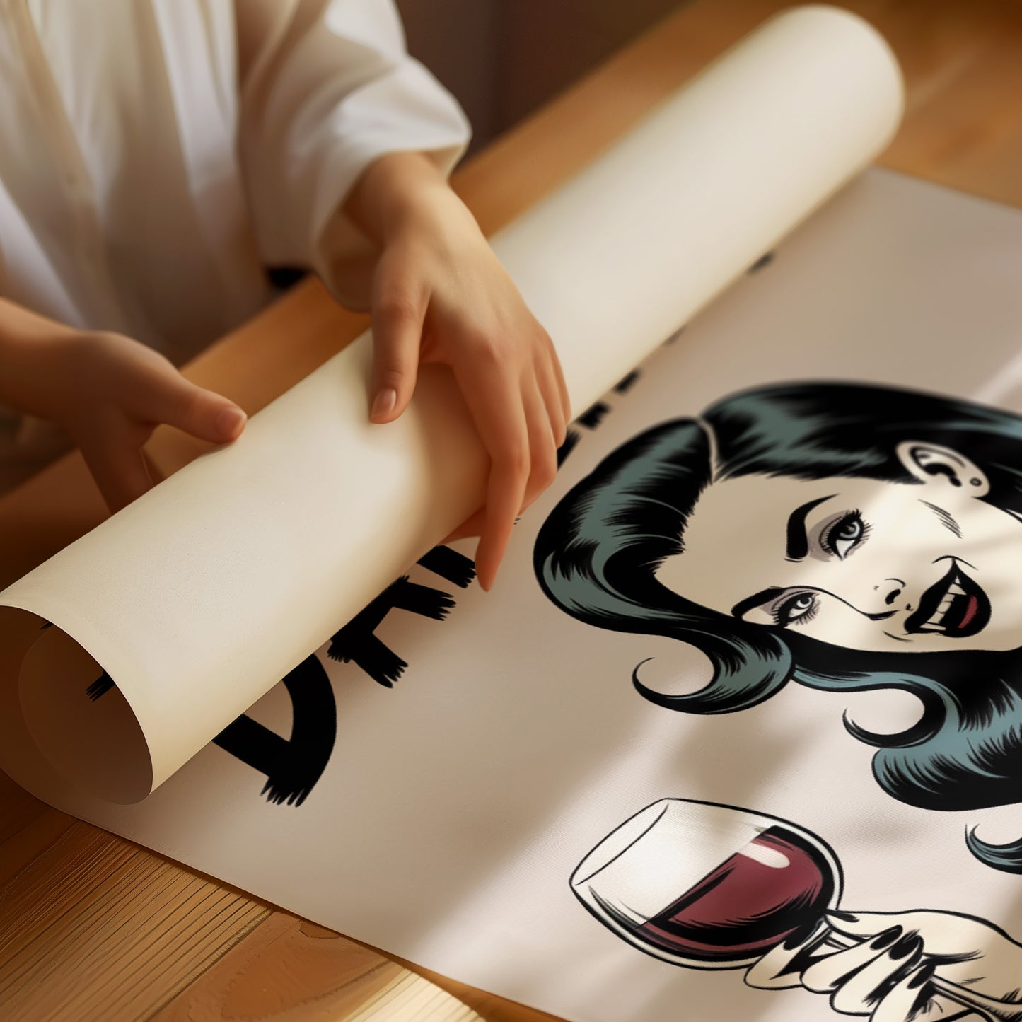 Vintage Vamp Toasts The Night