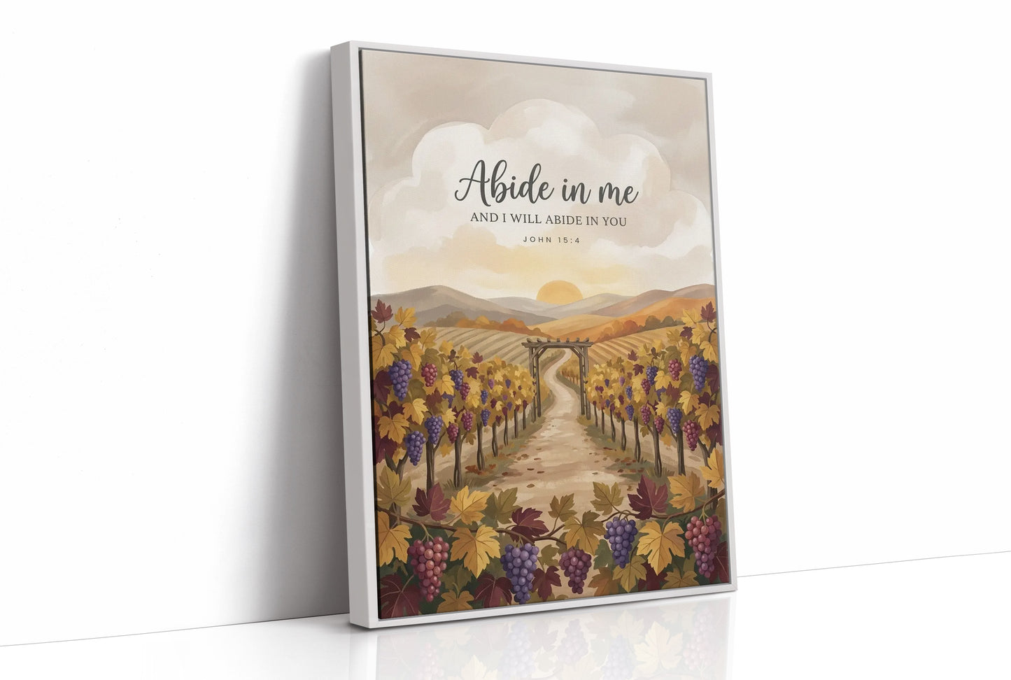 Abide in Me: Vineyard Scripture Print