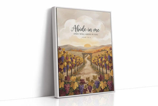 Abide in Me: Vineyard Scripture Print