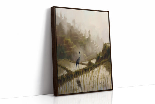 Crane Among the Terraces