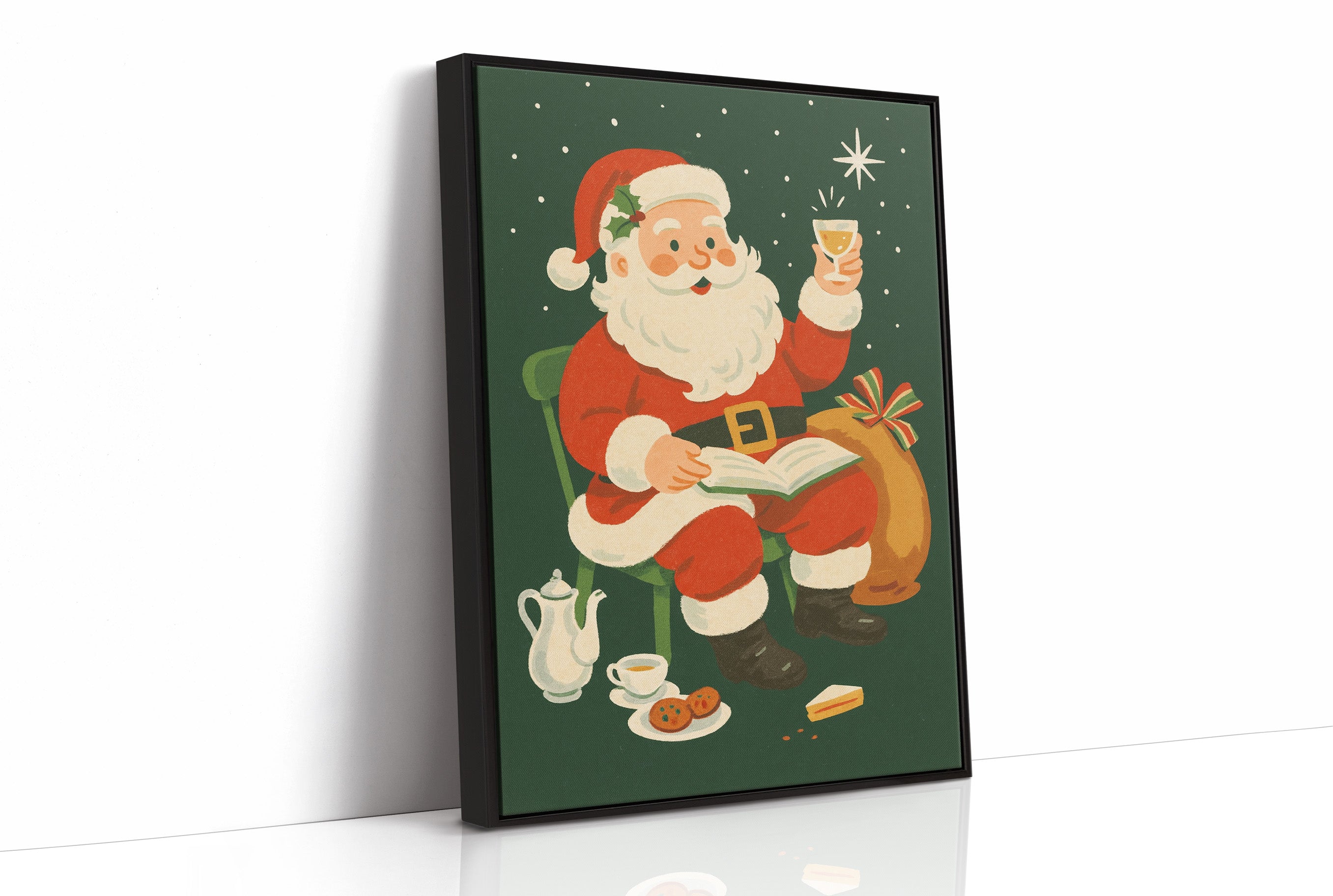 Jolly Old Saint Takes Pause