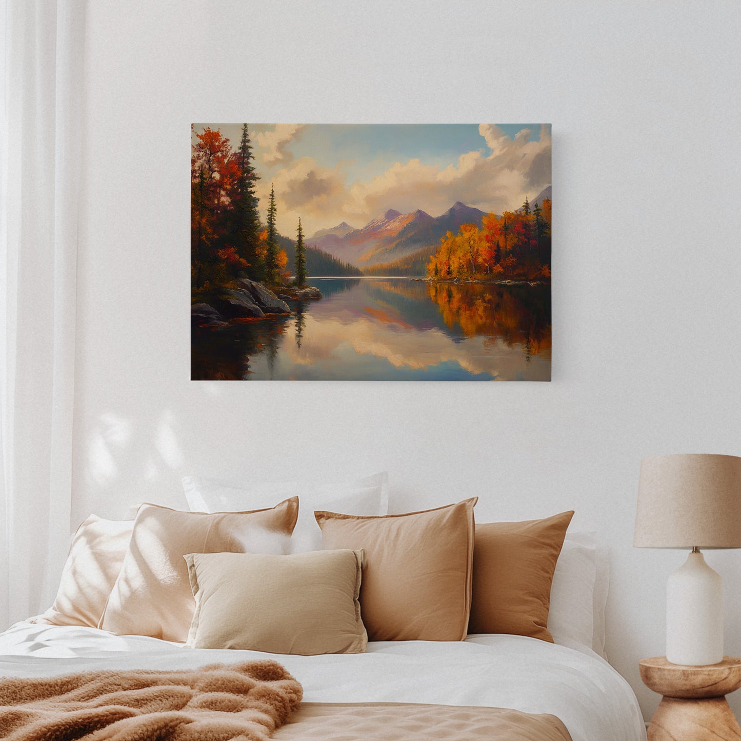 Autumn Peaks Mirror Mountain Dreams