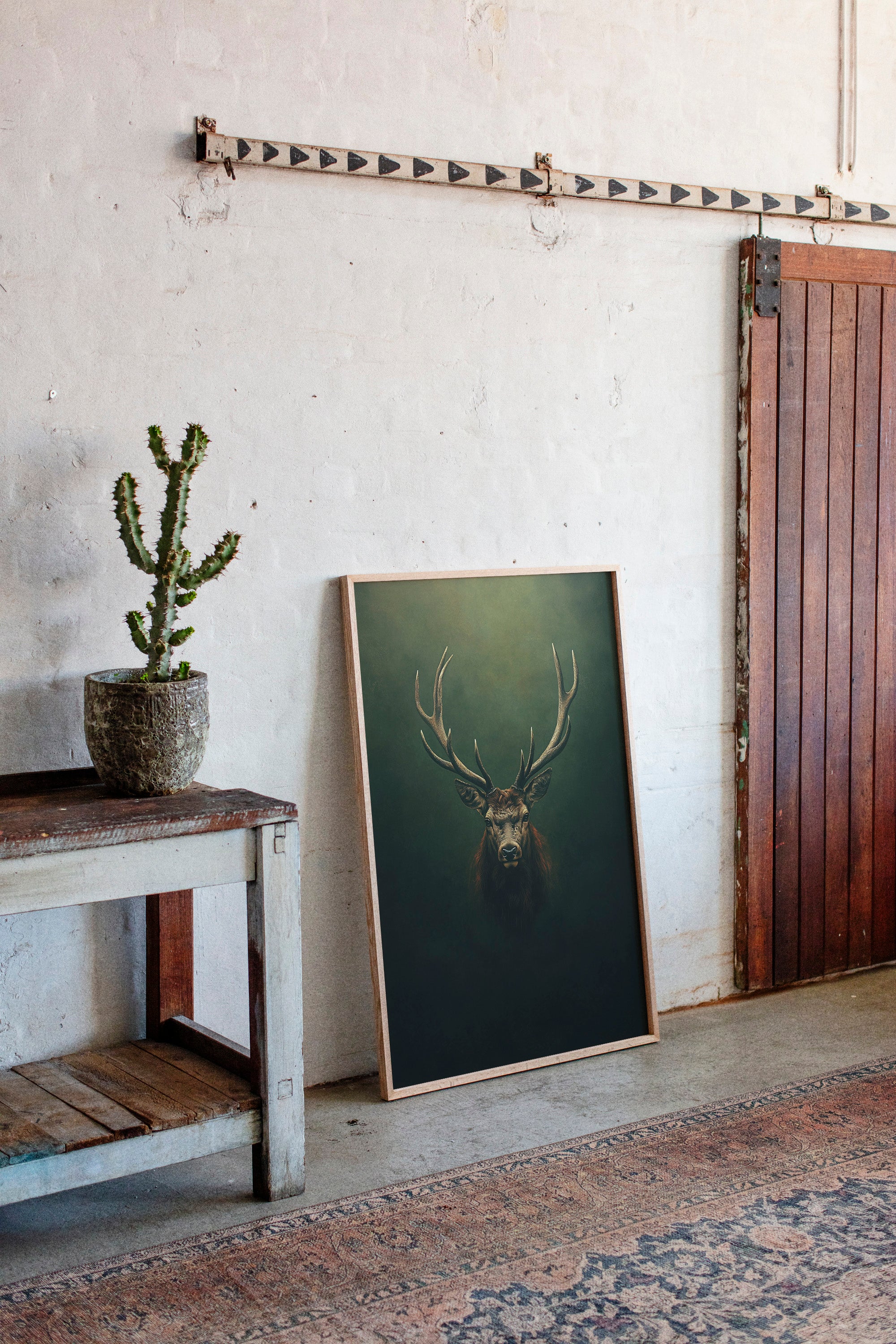 Crowned Stag in Forest Shadows