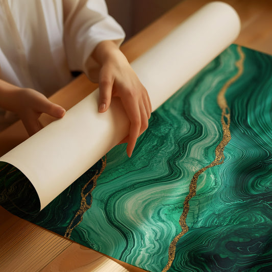 Veins of Emerald and Golden Earth