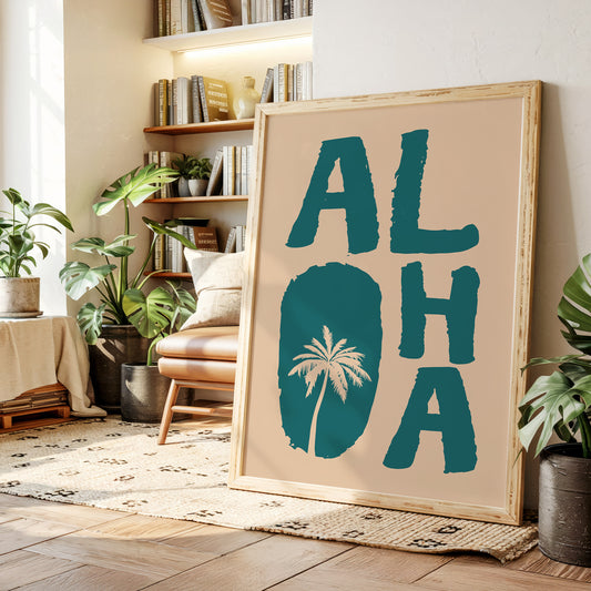 Island Letters Spell Summer Peace