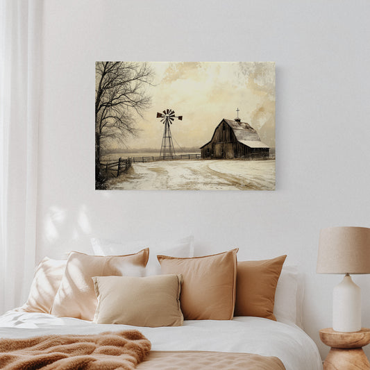 Winter Faith On Prairie Roads