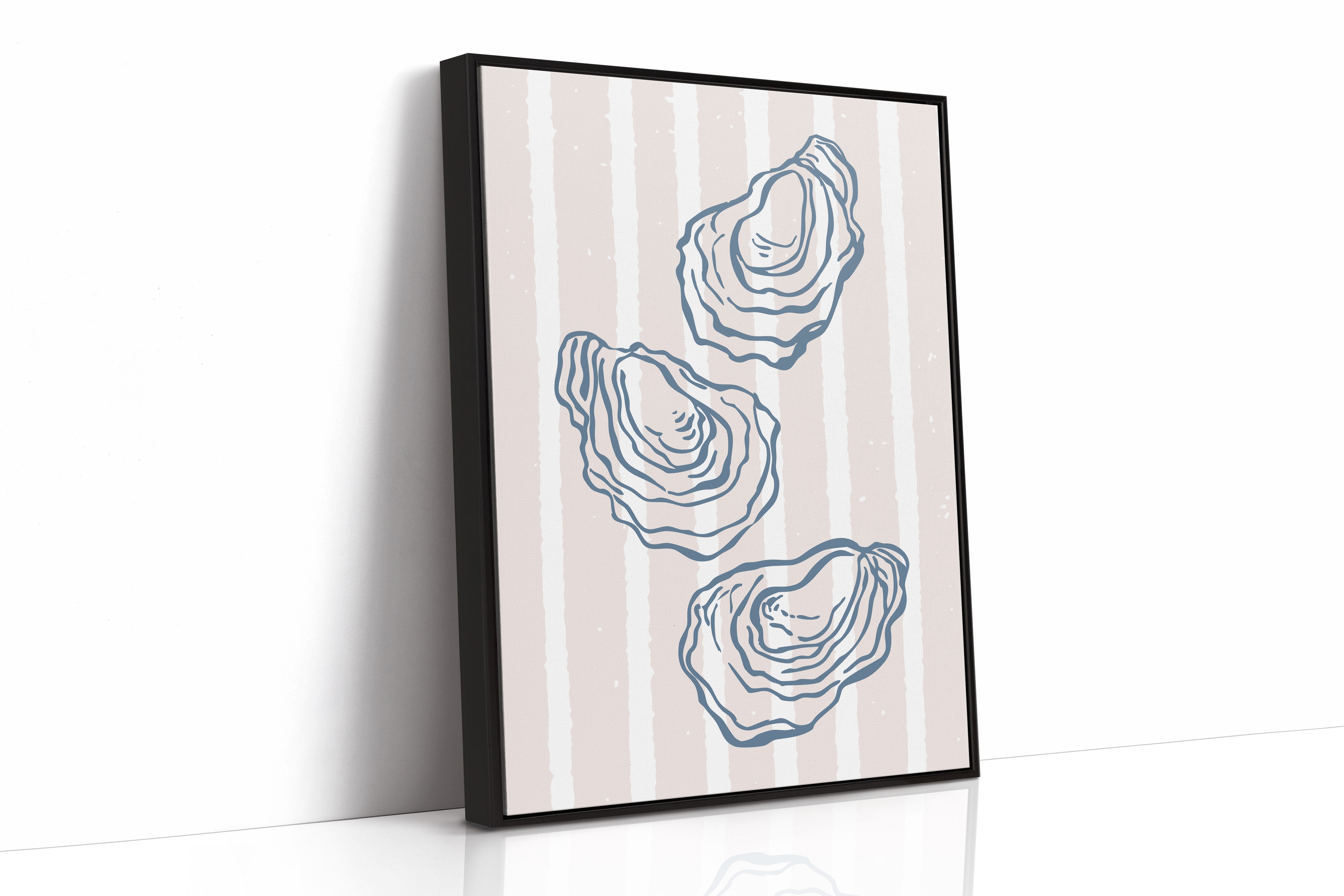 Coastal Treasures On Blush Stripes