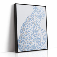 Azure Leopard In Desert Calm