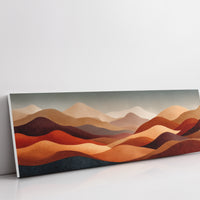 Desert Sunset Abstract Hills