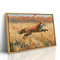 Fox, Leaping Through Gold