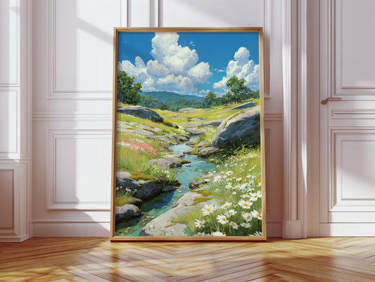 Meandering Through Sunlit Meadows