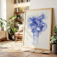 Corinthian Dreams In Cobalt Blue