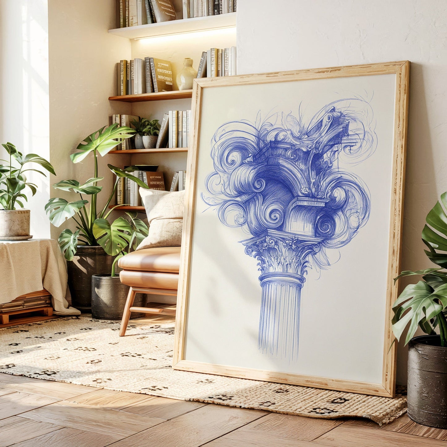 Corinthian Dreams In Cobalt Blue