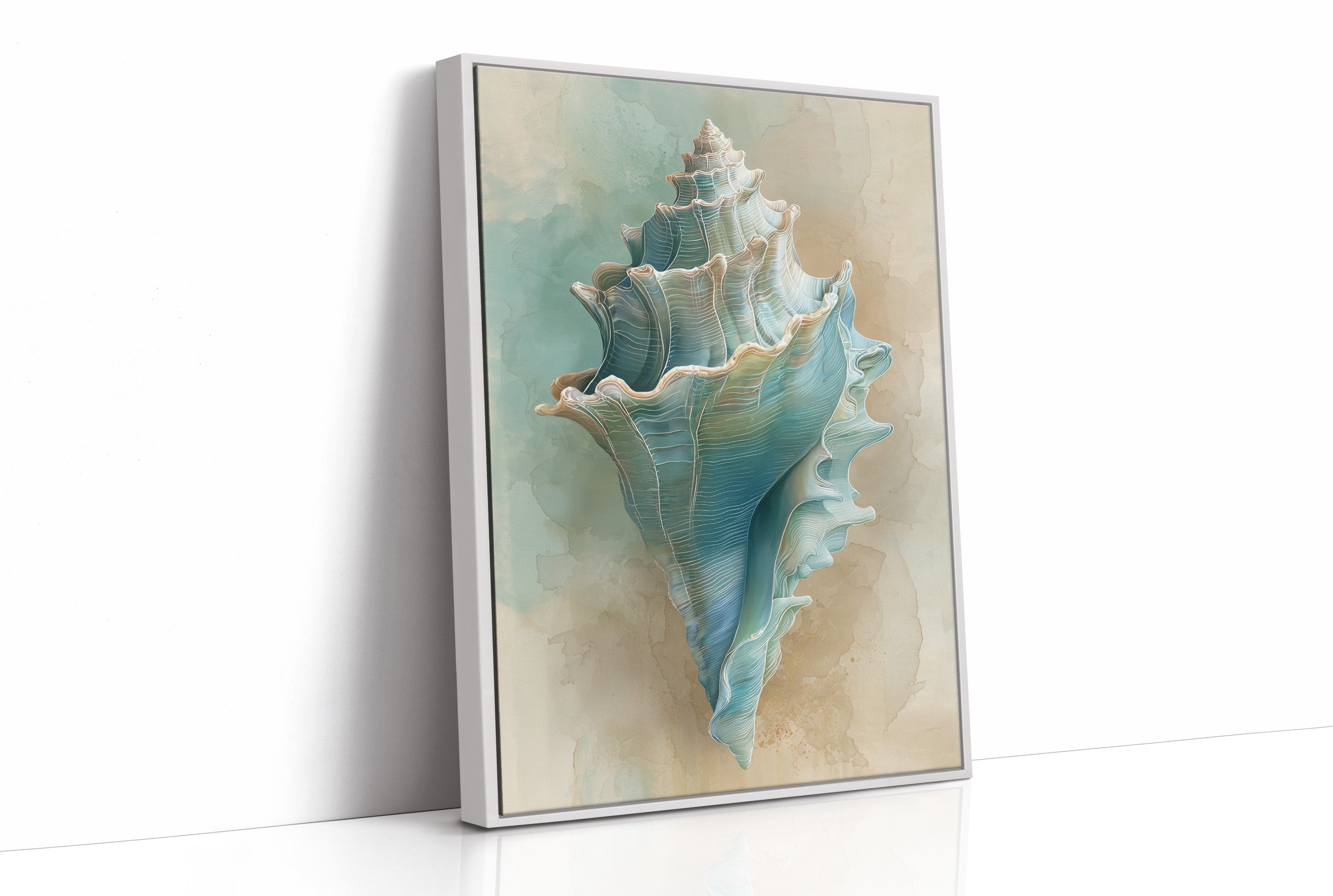 Ocean Memory In Wooden Frame