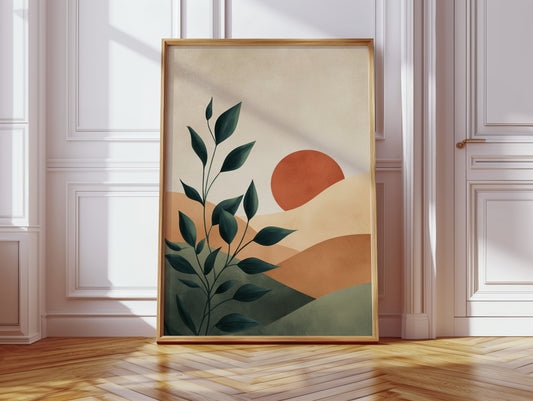 Sunset Kisses the Verdant Hills