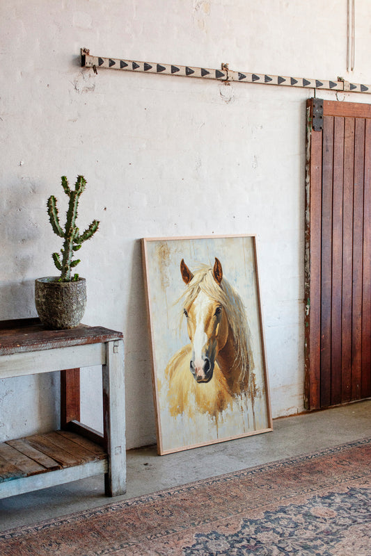 Golden Palomino in Brushstroke Light