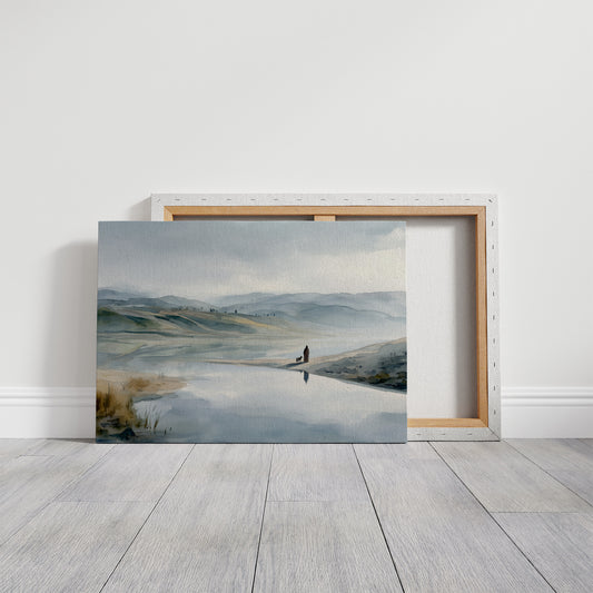 Solitude By The Misty Lake