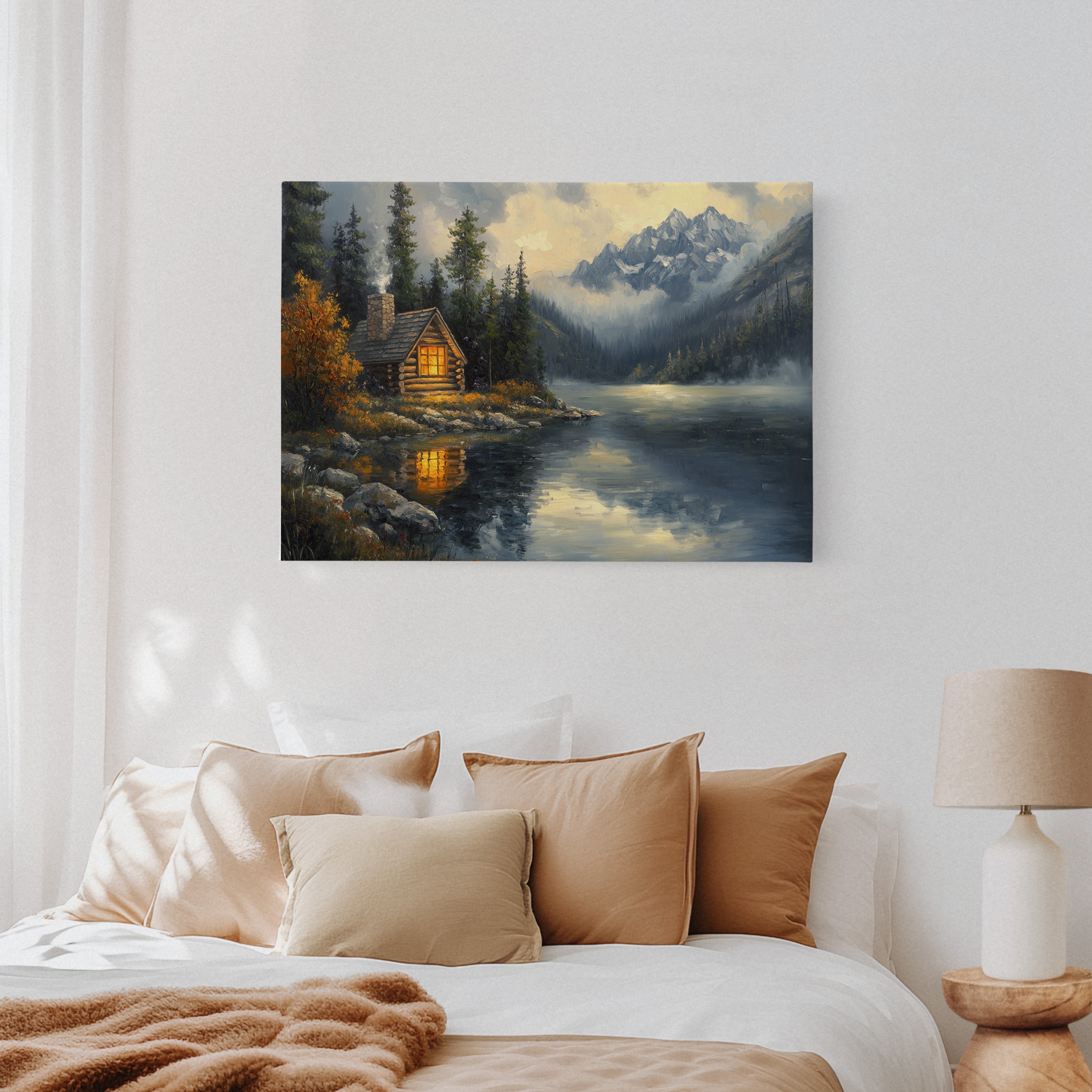 Autumn Light Warms Mountain Waters