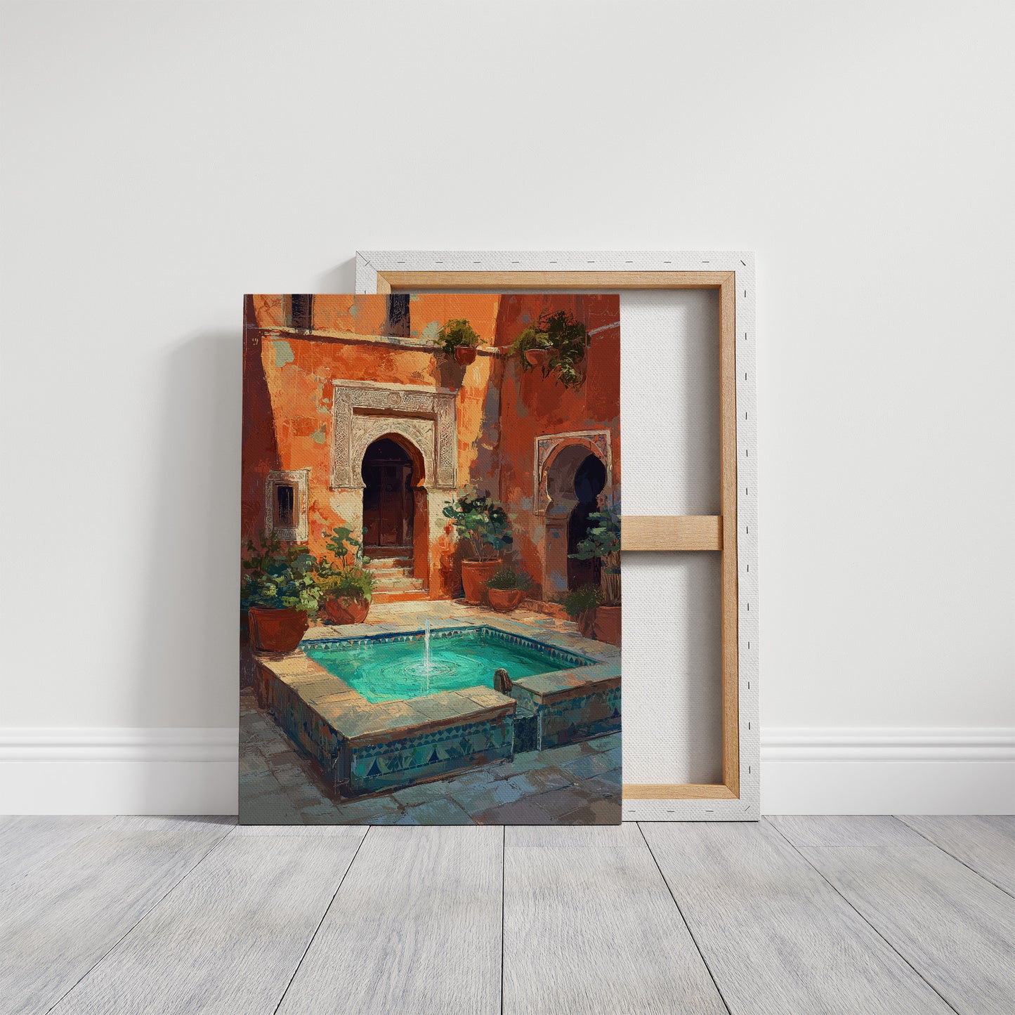 Terracotta Sanctuary: Moroccan Courtyard Oasis