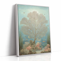 Seafoam Memories In Wooden Frame