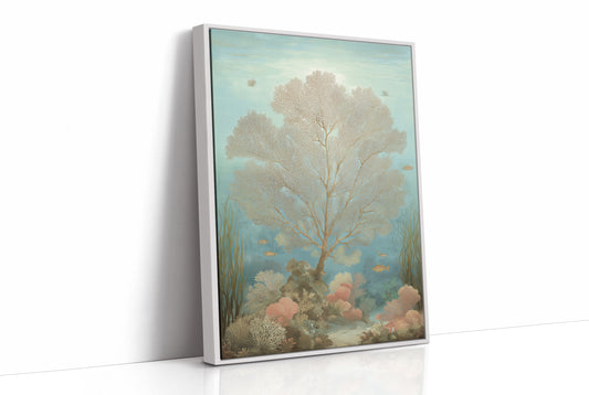 Seafoam Memories In Wooden Frame