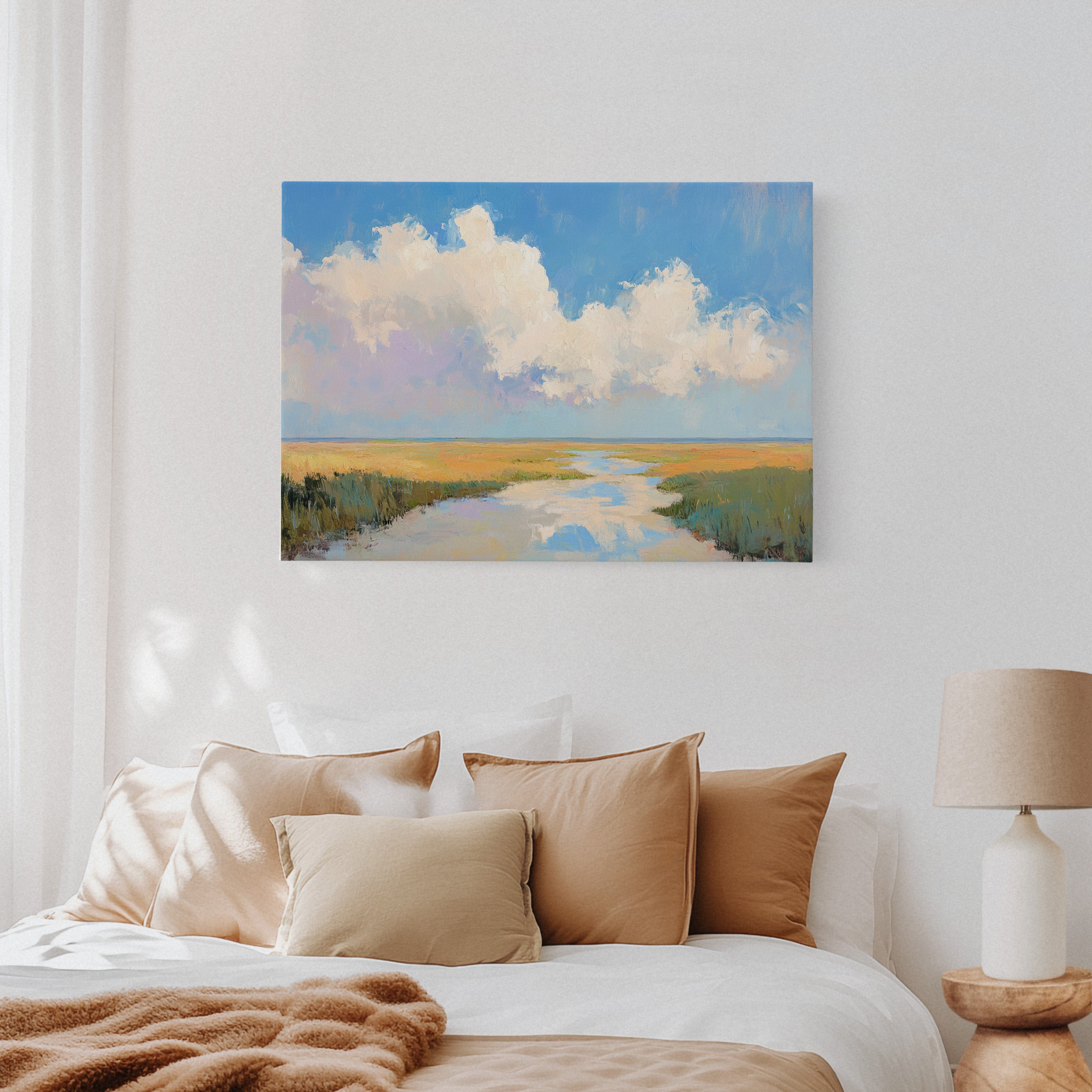 Summer Clouds Crown The Marsh