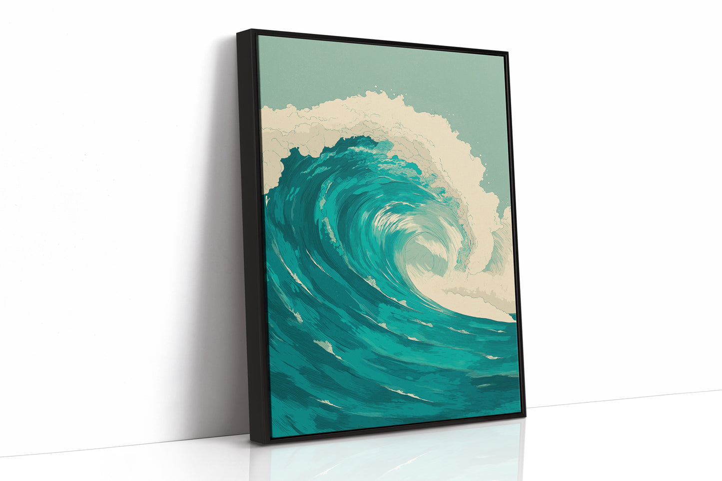 Teal Currents Meet Desert Calm