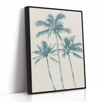 Teal Palms On Desert Afternoons