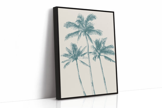 Teal Palms On Desert Afternoons
