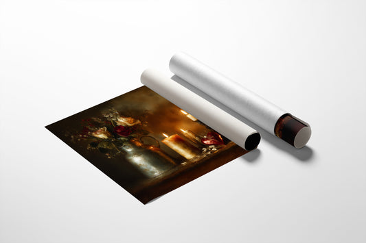 Candlelit Stories Between Leather Spines