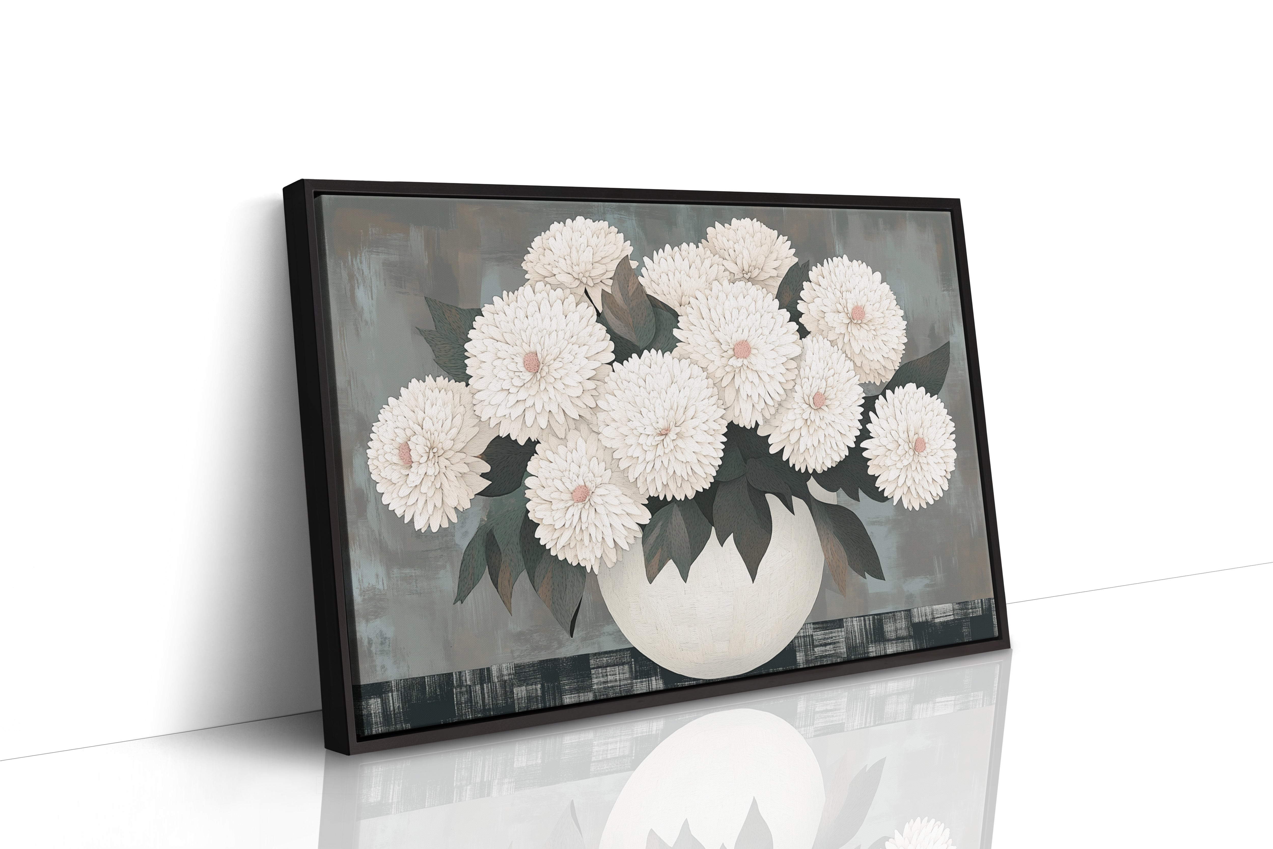White Chrysanthemums Find Quiet Grace