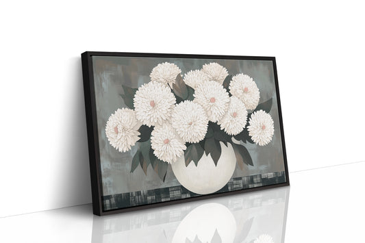 White Chrysanthemums Find Quiet Grace