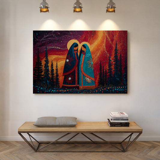 Sacred Dance Among Northern Lights