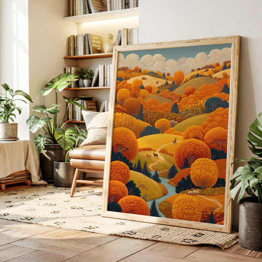 Rolling Hills Paint October's Symphony