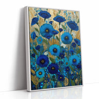 Midnight Blooms in Blue
