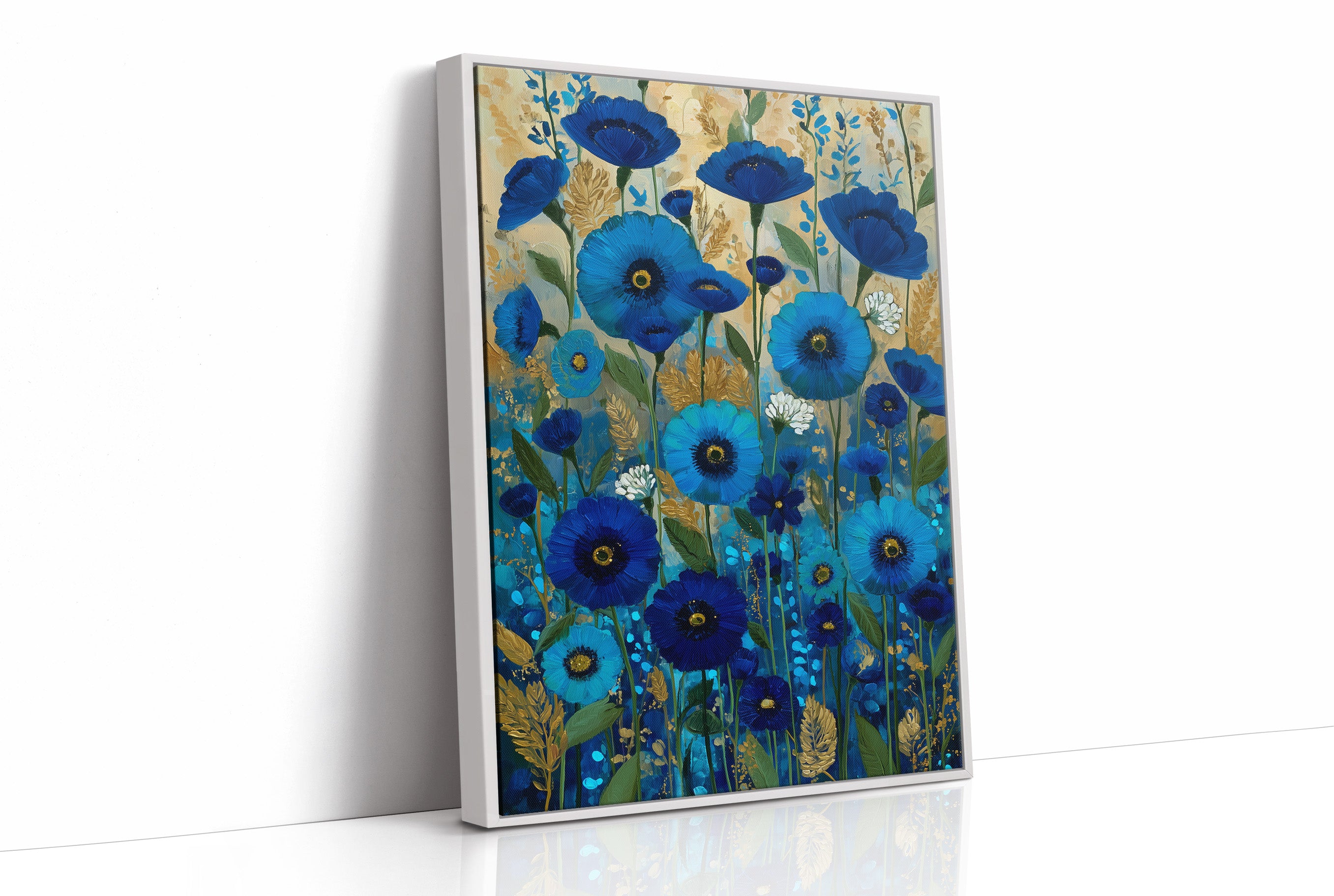 Midnight Blooms in Blue