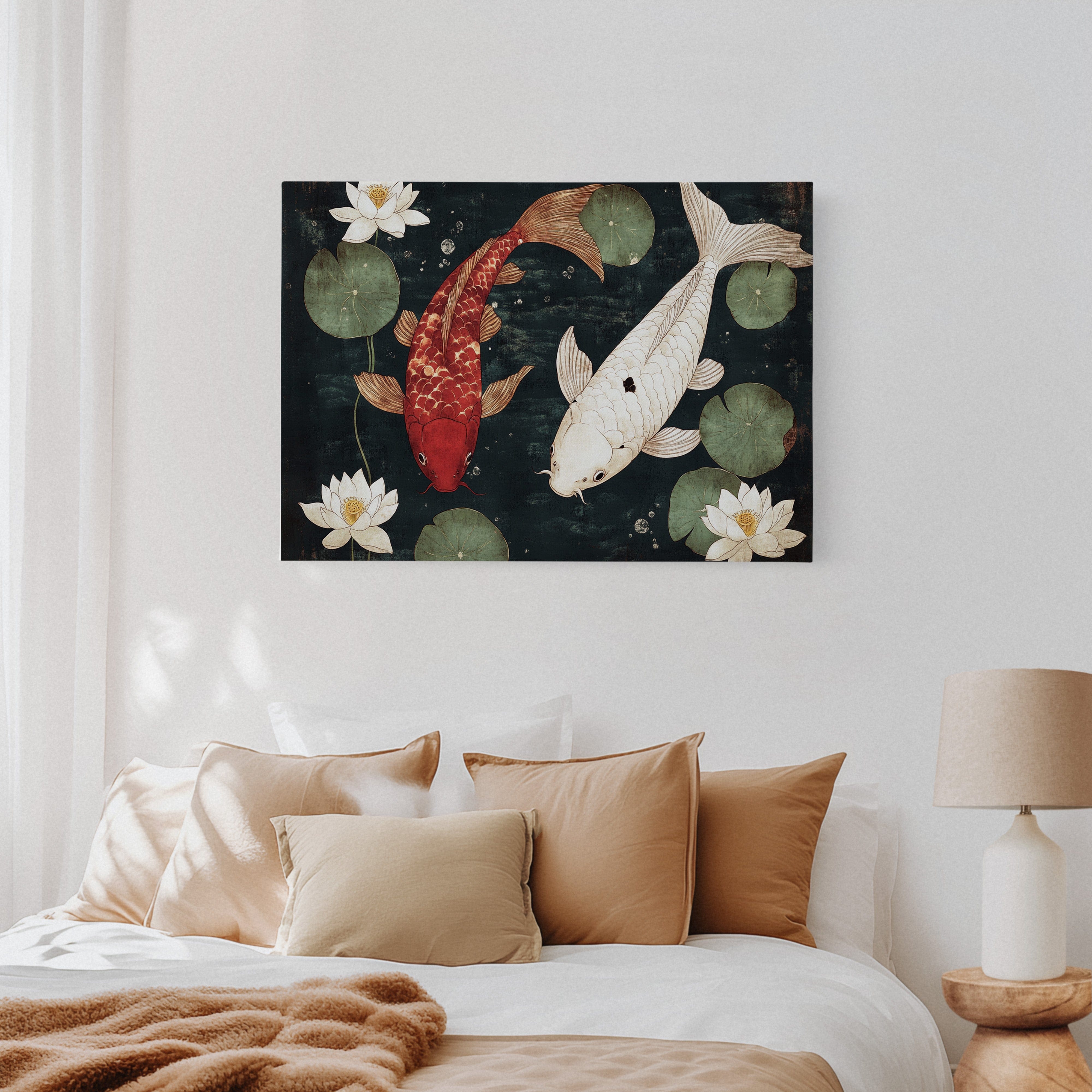 Koi Dance Among Lotus Dreams