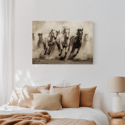 Thunder Hooves Chase Desert Wind