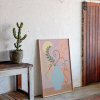 Sunny Fruit Bowl on Blue