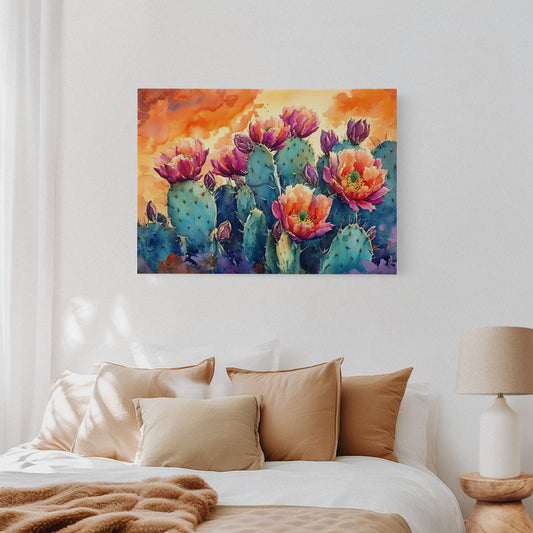 Desert Blooms Paint The Evening Sky