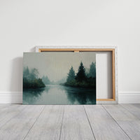 Evergreens Reflect Upon Still Waters